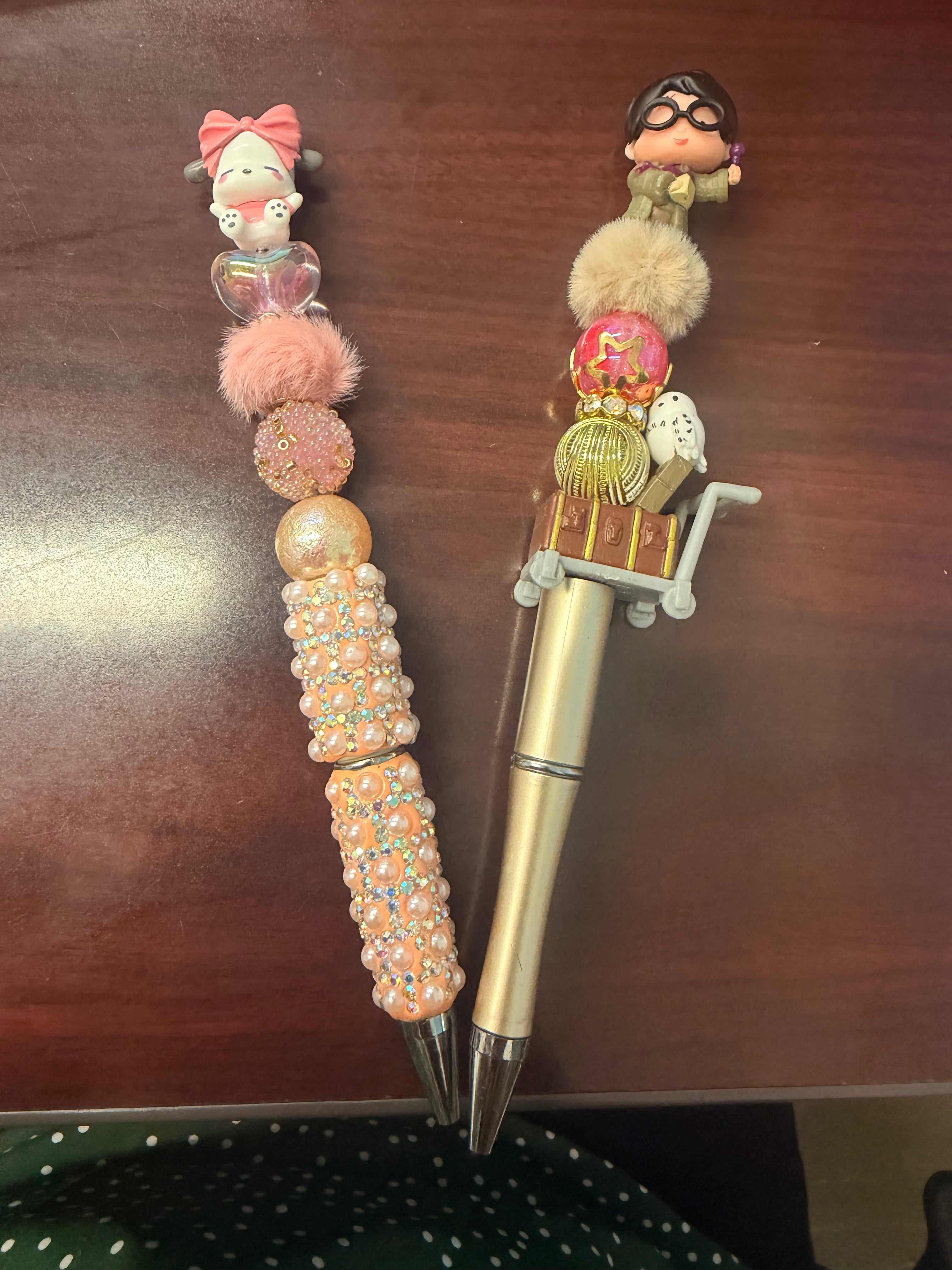 Beaded Custom Pen with Toppers